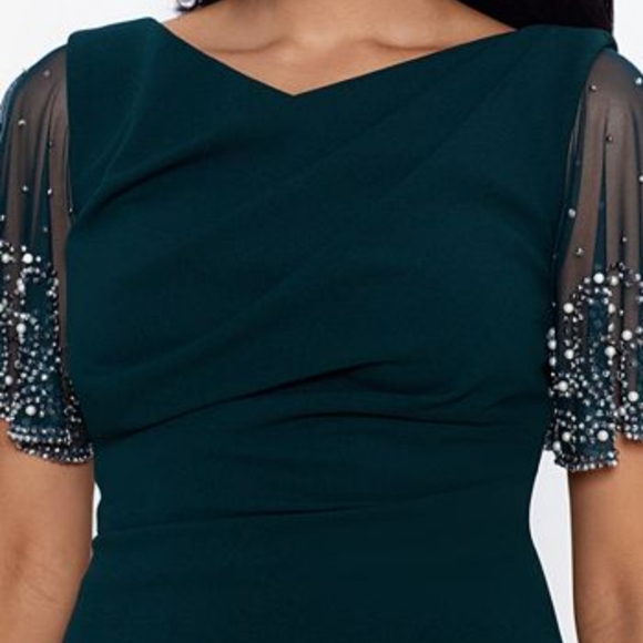 Pine Green color dress - Picture 3 of 8